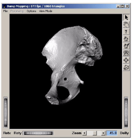 Same geometry, without and with bump mapping.