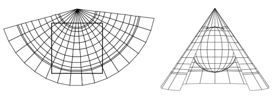 Conic projection