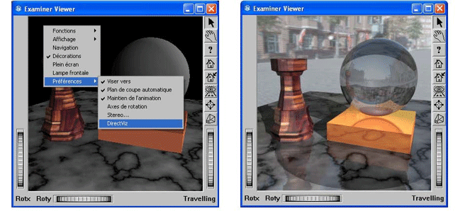From OpenGL to DirectViz rendering
