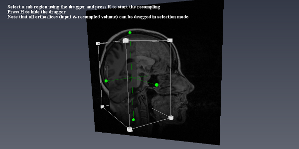 Resampling of a volume